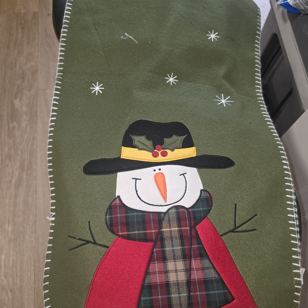 Snowman Table Runner